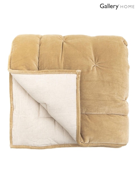 Gallery Home Sand Opulent Velvet 100% Cotton Bedspread (F31402) | £296