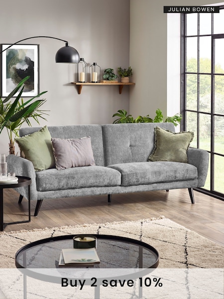 Julian Bowen Grey Monza Sofa Bed (F31462) | £550