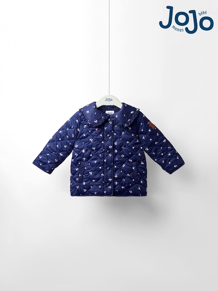 JoJo Maman Bébé Blue Quilted Jacket (F31469) | £39.50 - £43.50