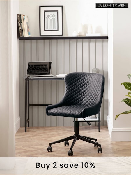 Julian Bowen Black Luxe Office Chair (F31478) | £160