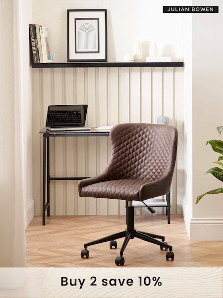 Julian Bowen Brown Luxe Office Chair (F31485) | £160