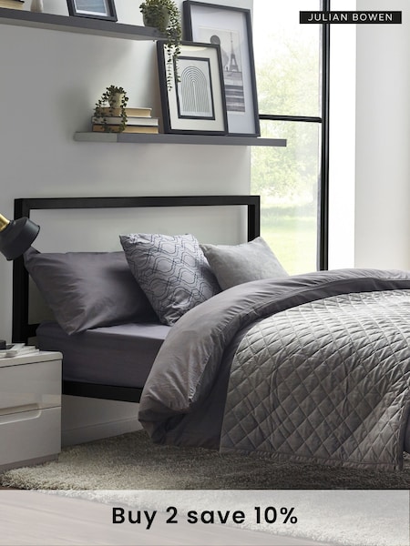 Julian Bowen Black Soto Metal Bed (F31615) | £190 - £235