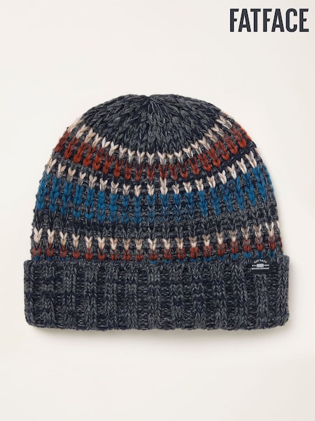FatFace Connor Grey Stitch Beanie (F31867) | £22.50
