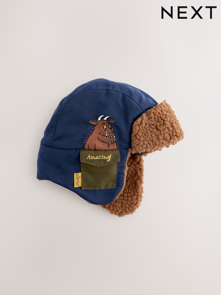 Brown/Navy Gruffalo Trapper Hat (1-6yrs) (F31885) | £12 - £13