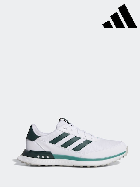 adidas Golf S2G 24 Spikeless White and Green Trainers (F32012) | £85