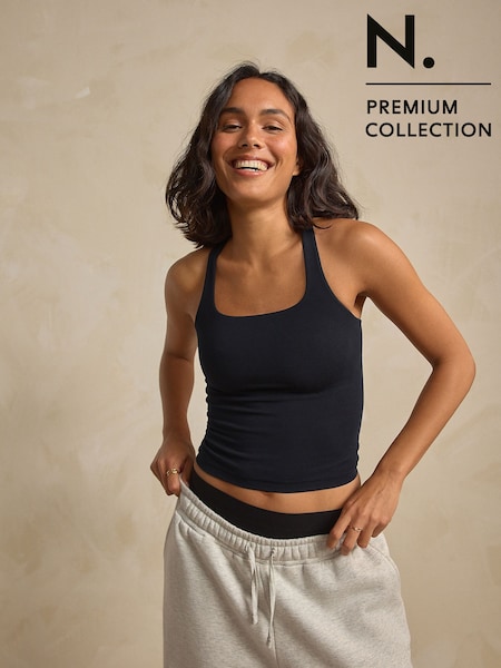 Black N. Premium Blend Comfort Racer Back Vest (F32025) | £25