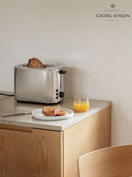Georg Jensen Silver Bernadotte 2 Slice Toaster (F32026) | £179