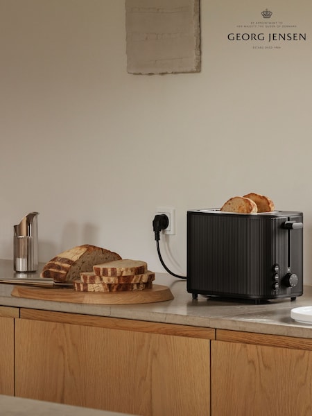 Georg Jensen Black Bernadotte 2 Slice Toaster (F32027) | £179