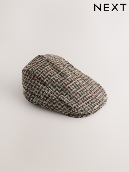 Grey Check Flat Cap (1-16yrs) (F32033) | £10 - £11