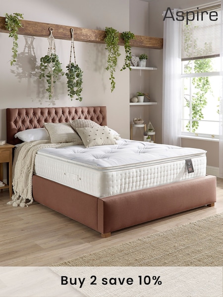 Aspire Furniture 3000 Pocket Climate Cool Wool Pillowtop Mattress (F32059) | £420 - £719