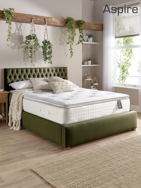 Aspire Furniture 5000 Pocket Climate Cool Wool Pillowtop Mattress (F32064) | £694 - £1,185
