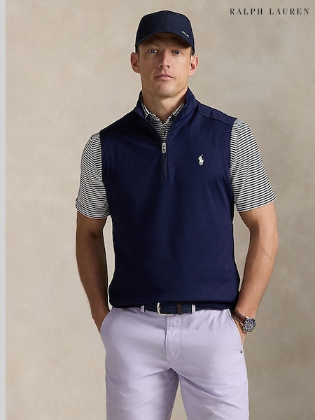 Ralph Lauren RLX Luxury Jersey Quarter Zip Vest (F32090) | £159