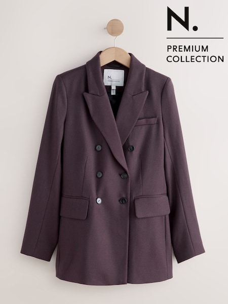 Purple N.Premium Wool Blend Twill Blazer (F32247) | £125