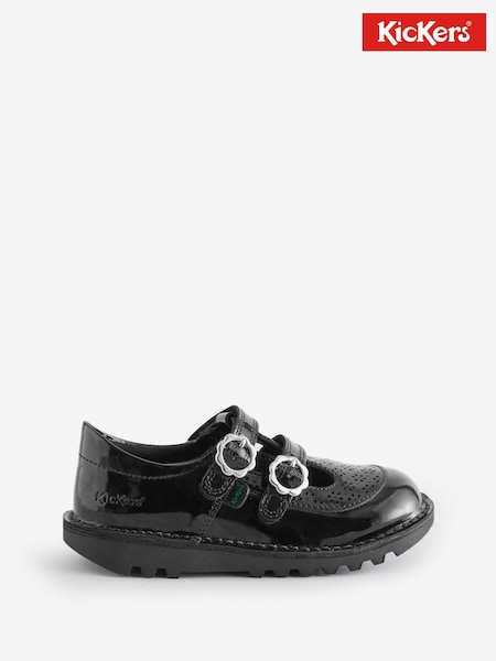 Kickers Black T Bar Meadow Shoes (F32408) | £58
