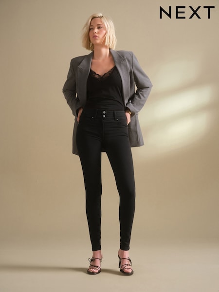 Black Wash Lift Slim And Shape Skinny Jeans (F32412) | £48