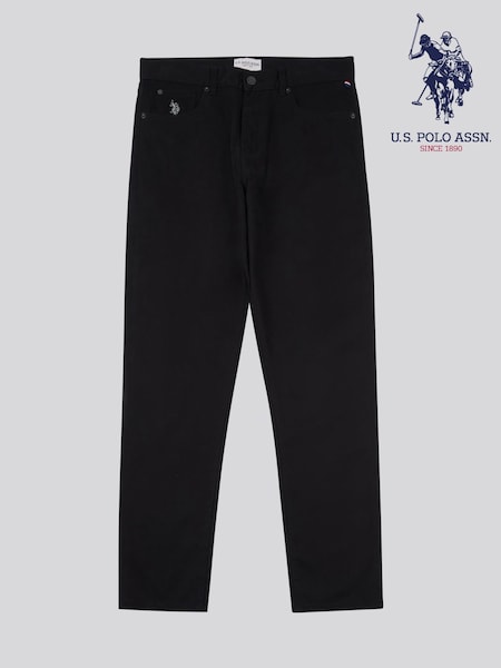 U.S. Polo Assn. Black Mens Bedford Corduroy 5 Pocket Trousers (F32415) | £75