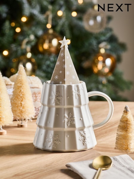 Scandi Hot Chocolate Christmas Tree Mug Gift Set (F32649) | £10