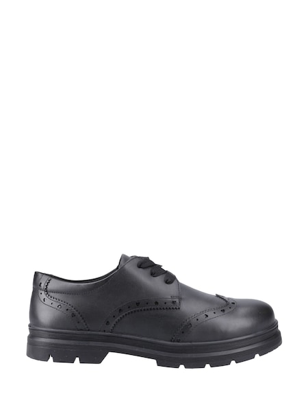 Pod Black Dark Pod Black Leather Fiona Brogues (F32984) | £55