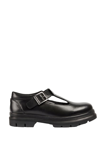 Pod Black Grey Pod Black Mary Jane Emilie School Shoes (F32986) | £50