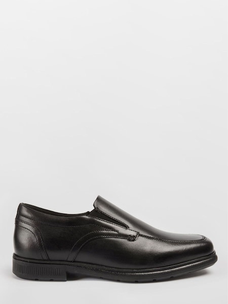 Pod Black Black Leather Carpenter School Shoes (F32987) | £50