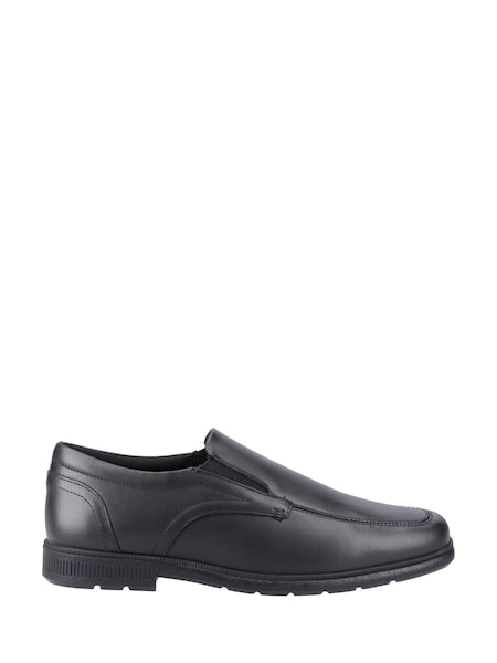 Pod Black Black Leather Carpenter School Shoes (F32994) | £55