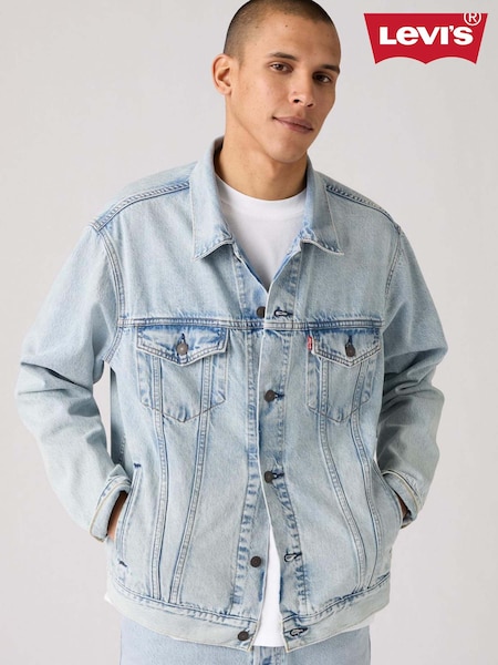 Levi's Light Blue Denim Trucker Relaxed Jacket (F33044) | £100