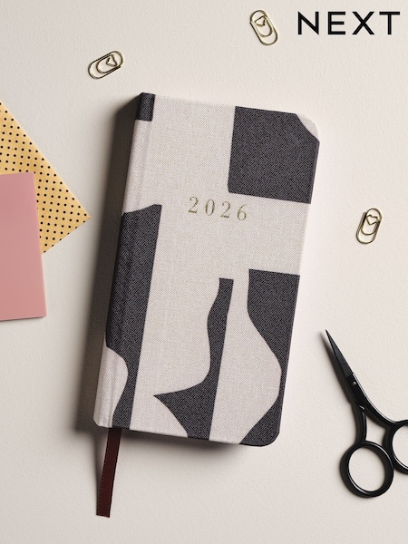 Blue/White Slim 2026 Diary (F33067) | £5