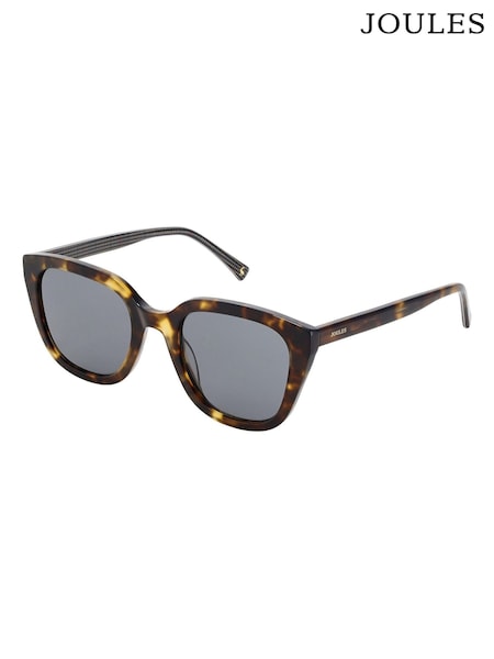 Joules Brown Square Cat-Eye Sunglasses (F33120) | £70