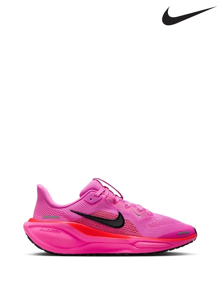 Nike Hyper Pink Youth Air Zoom Pegasus 41 Running Trainers (F33256) | £70