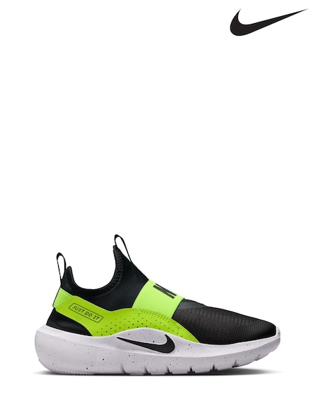Nike Black Volt Youth Flex Runner 4 Trainers (F33262) | £38