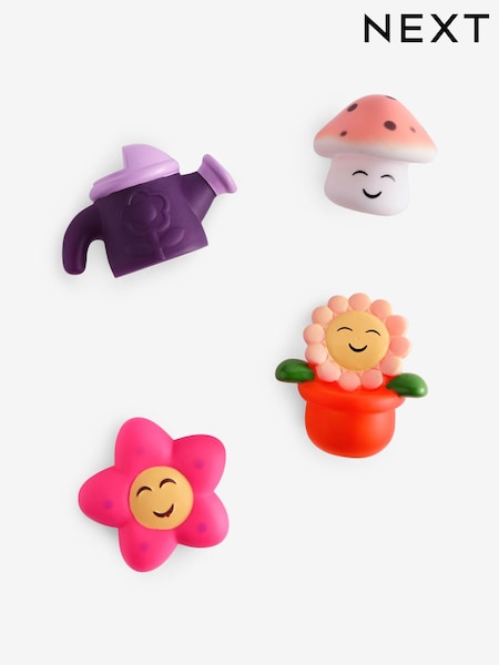 Set of 4 Multi Flower Garden Colour Changing Bath Buddies (F33419) | £7