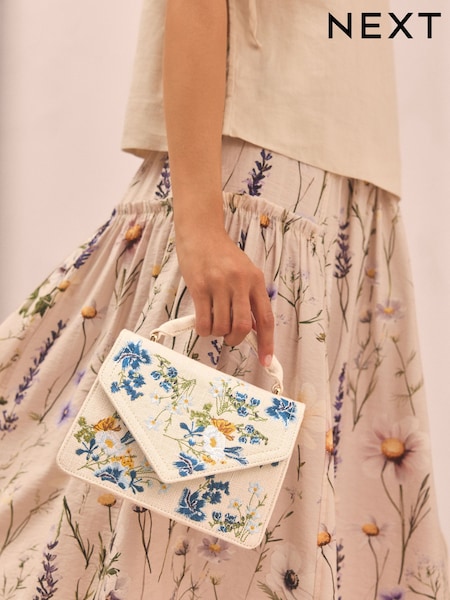 The Claudia Floral Tabitha Simmons x Next Mini Hand Held Bag (F33593) | £54