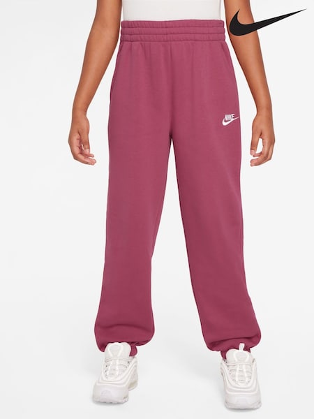 Nike Beet Pink Oversized Club Fleece Joggers (F33658) | £33