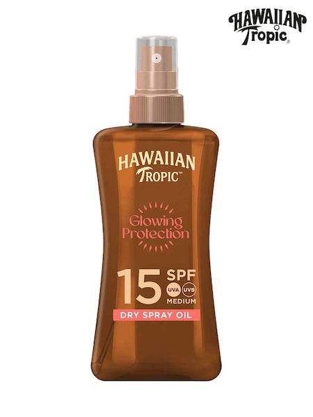 Hawaiian Tropic Glowing Protection Dry Oil Spray SPF15 200ml (F33699) | £16