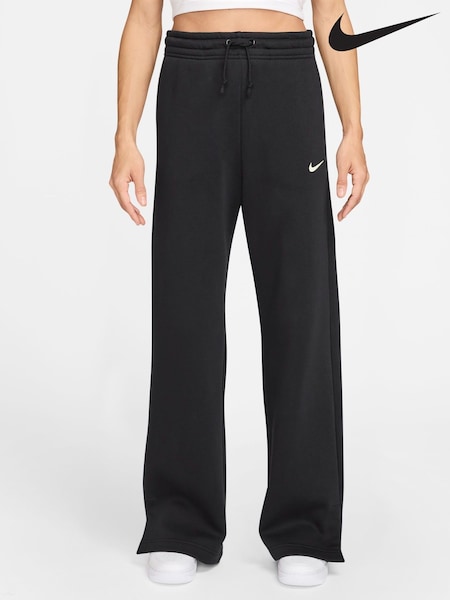 Nike Black Sportswear Phoenix Fleece Womens High Waisted Joggers (F33736) | £55
