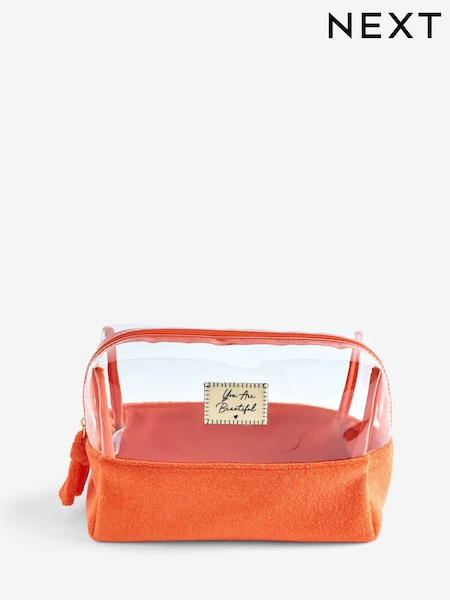 Slogan Towelling Make-Up Bag (F33785) | £12