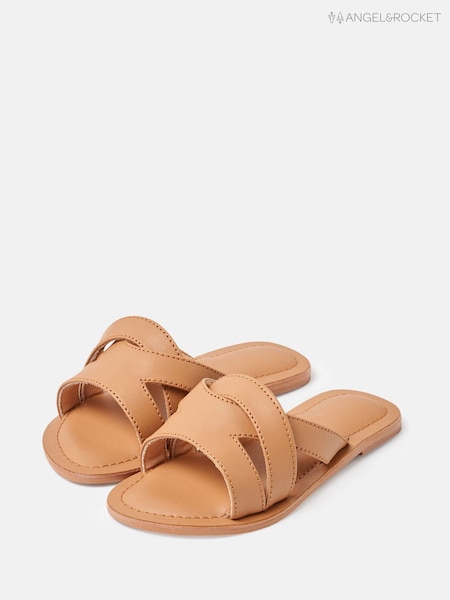Angel & Rocket Brown Ruby Pu Sandals (F33843) | £22 - £24
