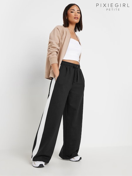 PixieGirl Petite Black Side Stripe Joggers (F33911) | £27