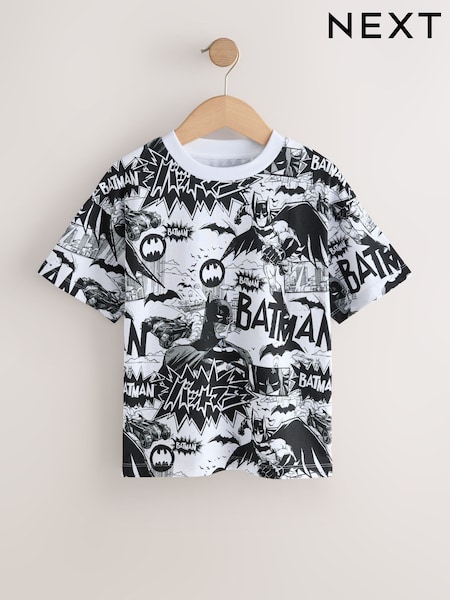 Black All-Over Print Batman Short Sleeve T-Shirt (3-16yrs) (F34083) | £11 - £14