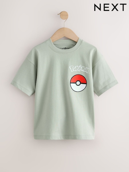 Grey Pokemon Multi Character Back Print T-Shirt (4-14yrs) (F34115) | £11 - £14