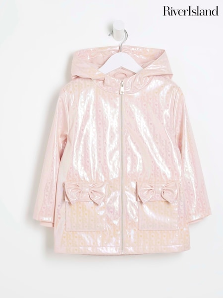 River Island Pink Girls Tulle Trench Coat (F34250) | £30