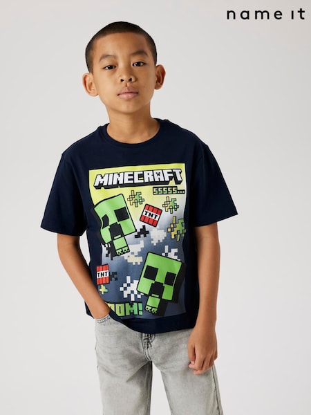 Name It Blue Minecraft Short Sleeve T-shirt (F34373) | £17