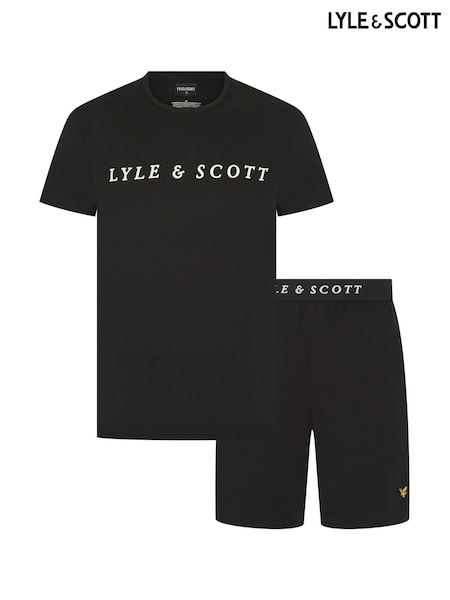 Lyle & Scott Black Oakley Loungewear Set (F34768) | £43
