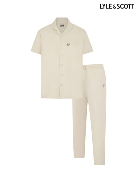 Lyle & Scott Cream Remmington Sleep Set (F34776) | £61