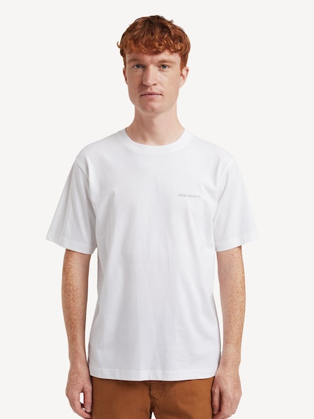 Norse Projects White Johannes Logo Print T-Shirt (F34997) | £70