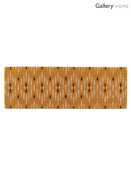 Gallery Home Yellow Ikat Coir Double Doormat (F35033) | £20