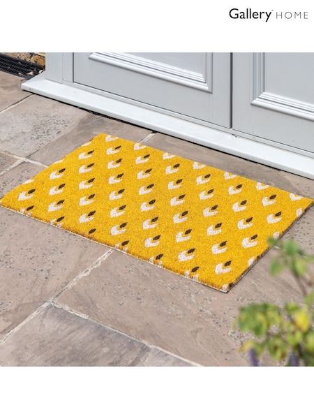 Gallery Home Yellow Ikat Coir Doormat (F35036) | £20