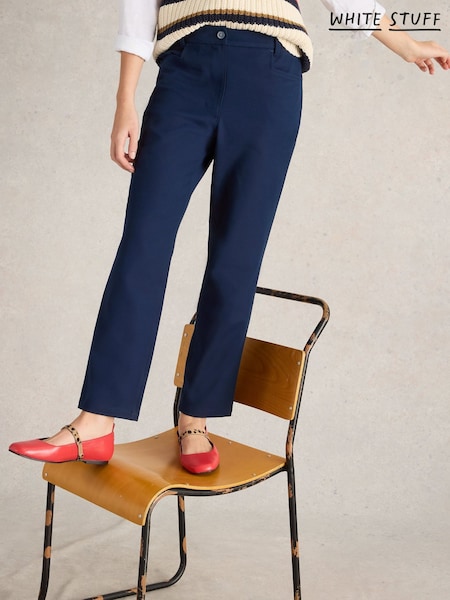 White Stuff Blue Savannah Stretch Trousers (F35093) | £65
