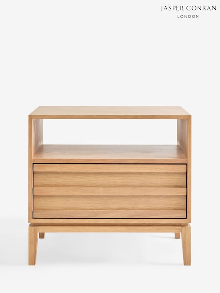 Jasper Conran London Oak Belgrave Wide Bedside Table (F35202) | £399