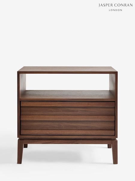 Jasper Conran London Brown Belgrave Wide Bedside Table (F35203) | £399